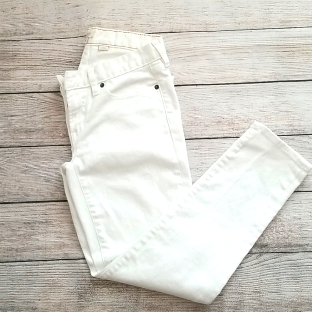 J. Crew White Skinny Jeans